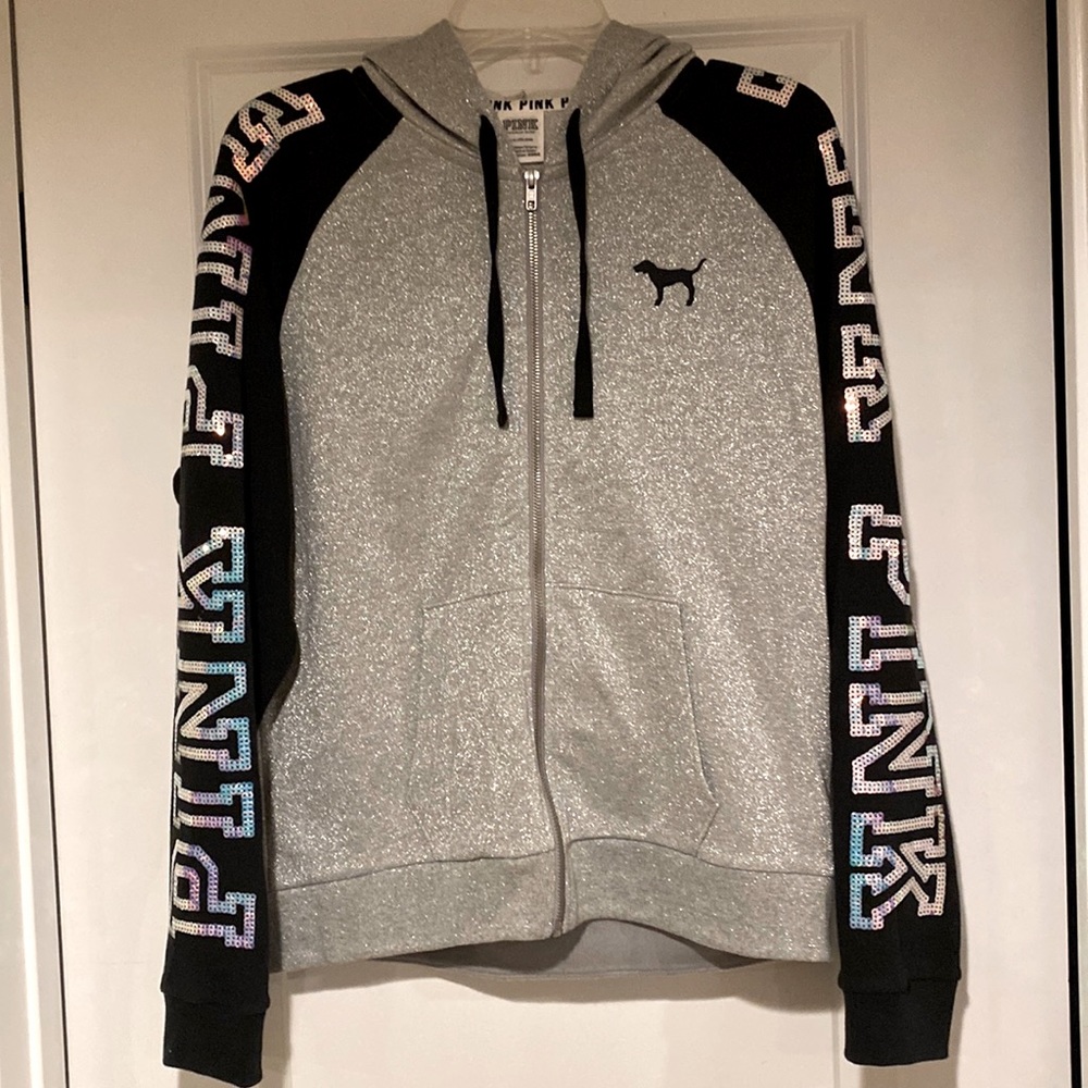 PINK Sequin Bling Hoodie